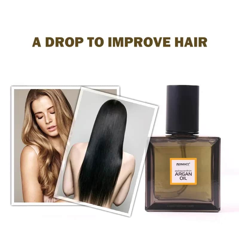 ROMACY سيروم اصلاح الشعر بالكيراتين بزيت الأرجان المعزز بالأستازانتين من روماسي – 55 مل