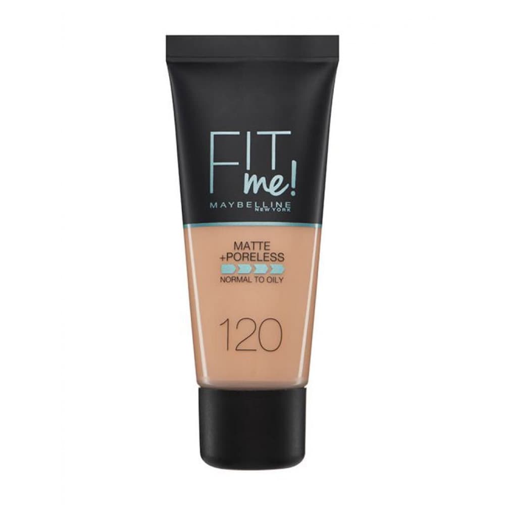 Maybelline كريم أساس مايبيلين فيت مي مات+بورليس 120 للبشرة الدهنية