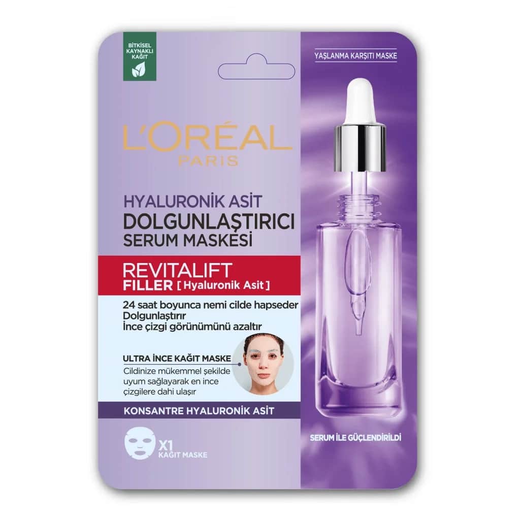 L'Oreal Paris قناع لوريال باريس ريفيتاليفت فيلر بحمض الهيالورونيك
