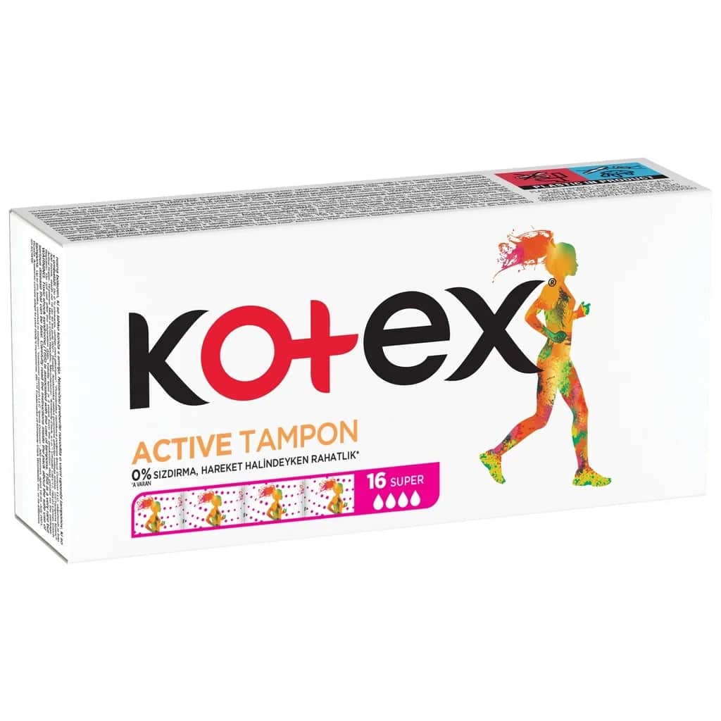 Kotex كوتكس أكتيف بافر سوبر 16