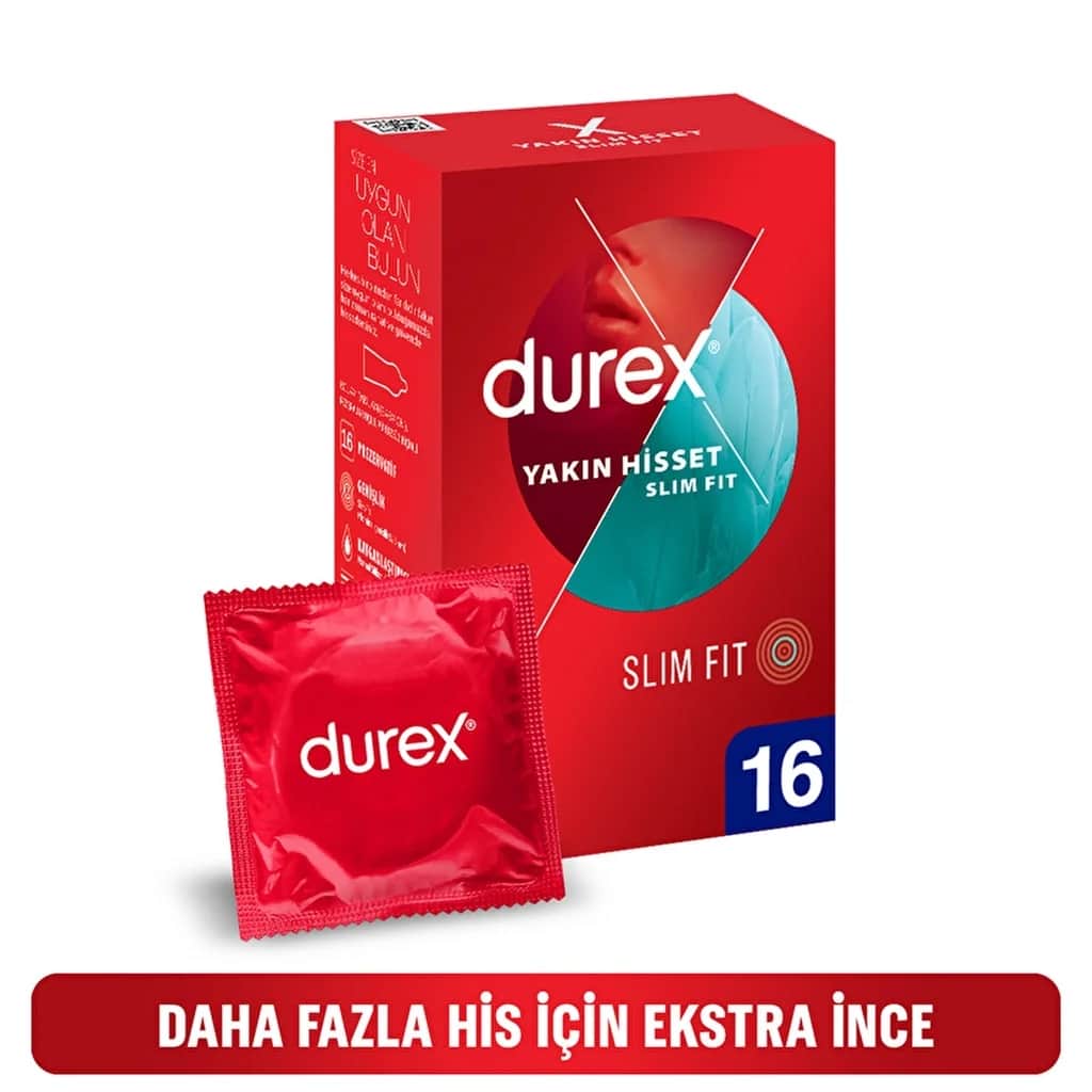 كوندومز دوركس فيل كلوز سليم فيت 16 حبة Durex