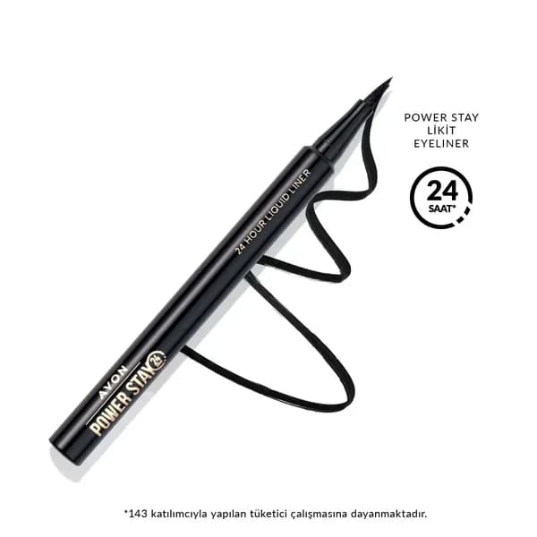 Avon محدد عيون أفون باور ستاي أسود داكن