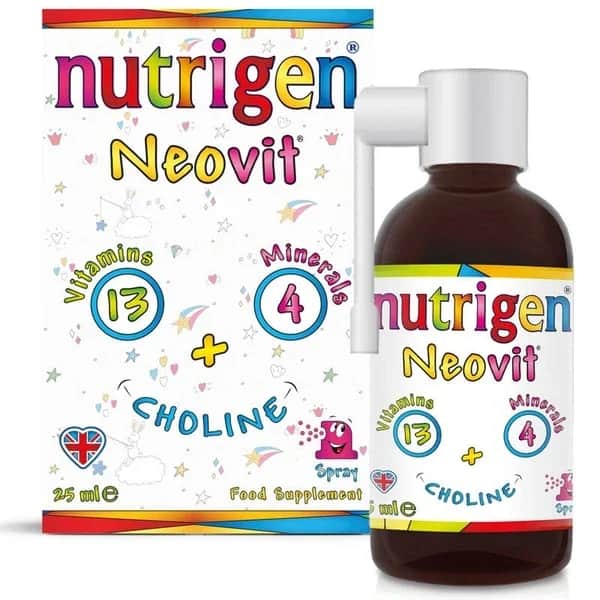 Nutrigen نيوتريجين نيوفيت 13 فيتامينات 4 معادن + قطرات الكولين 25 مل