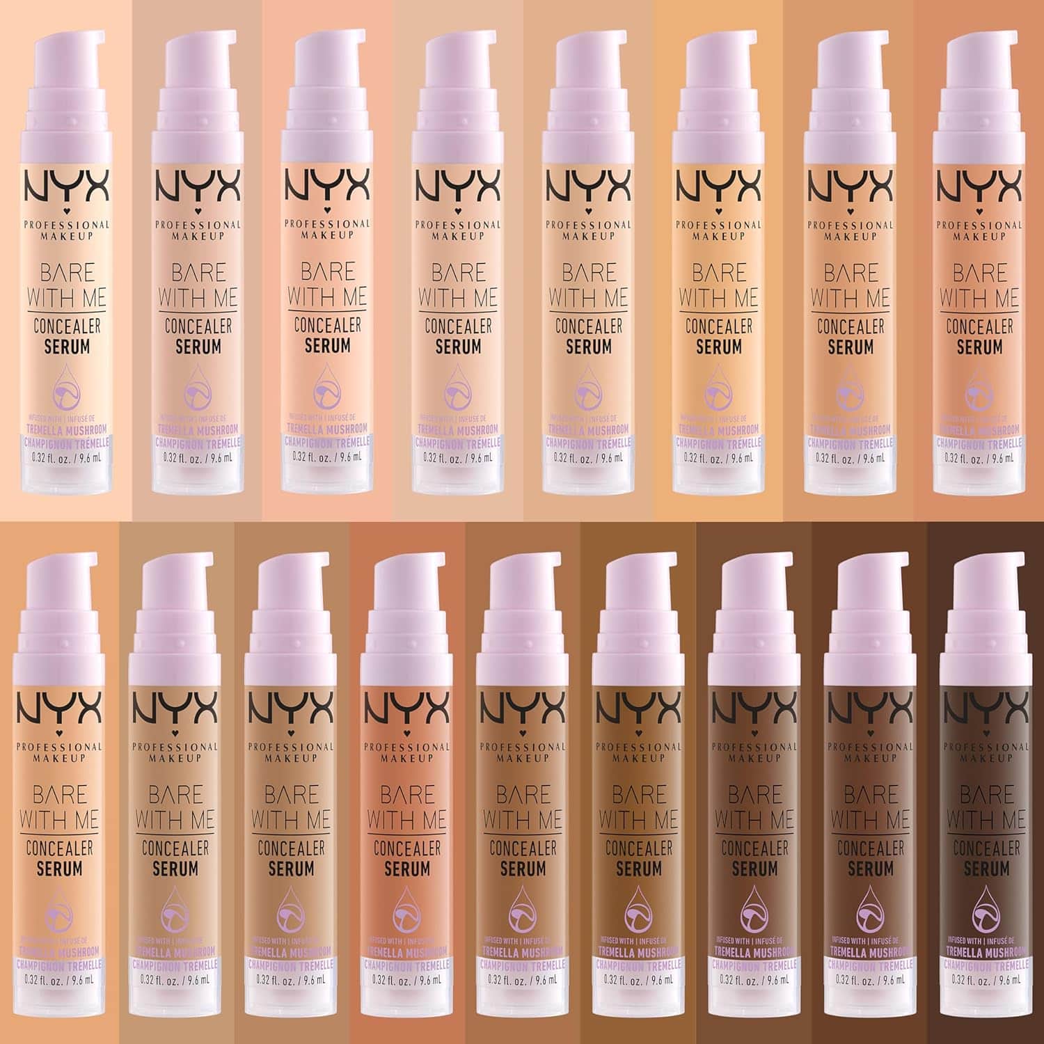 NYX سيروم إخفاء العيوب \\بير ويذ مي\\" من نيكس بروفيشنال ميك أب، لون بيج 04"