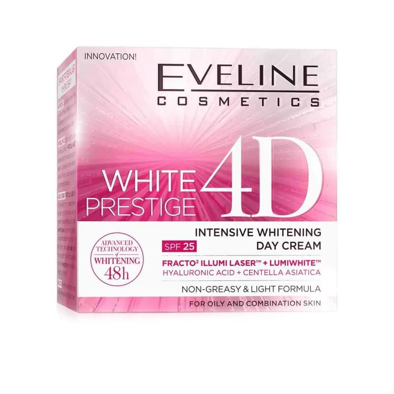 Eveline كريم التفتيح النهاري وايت برستيج فور دي لتفتيح وتجديد البشرة من إيفلين 50 مل