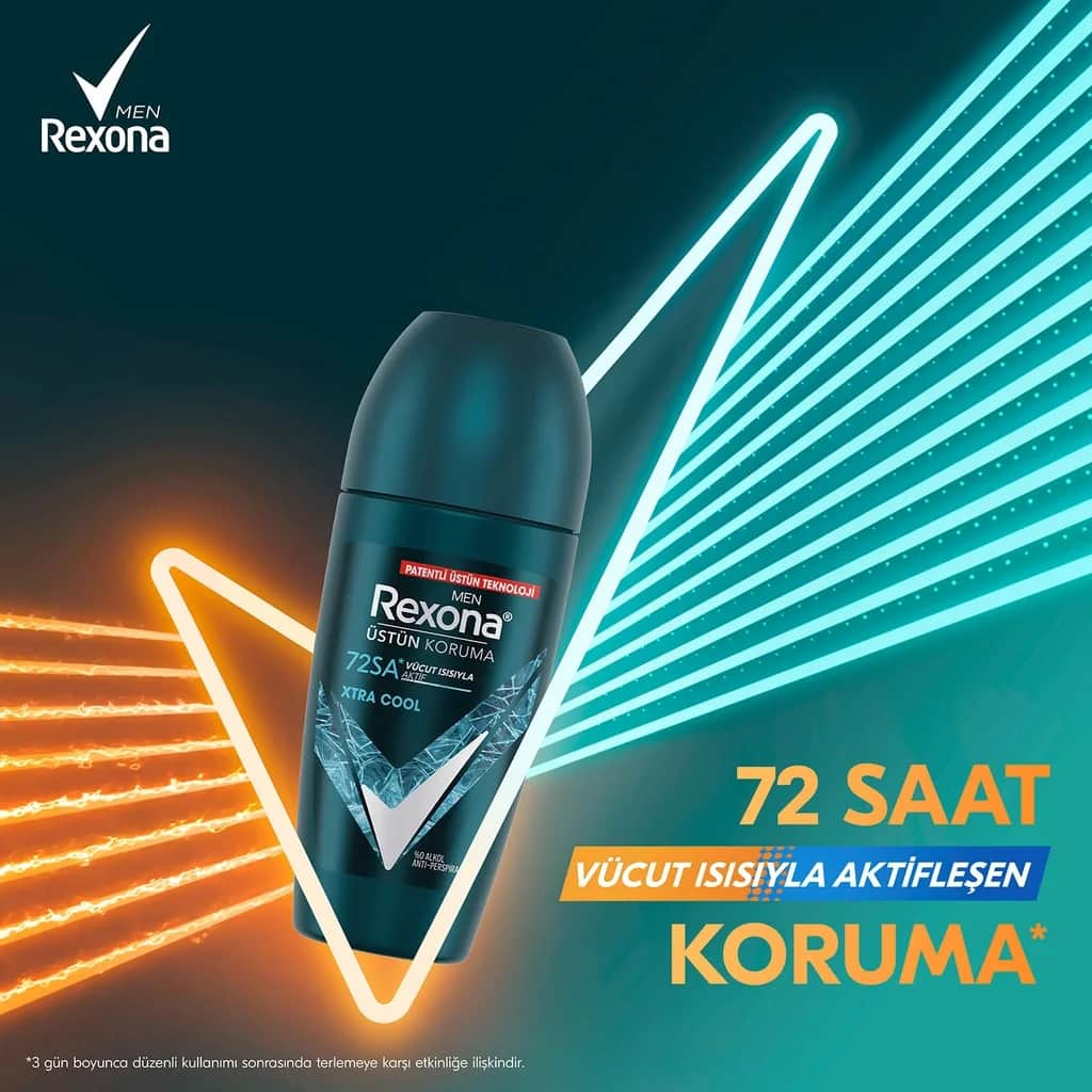Rexona مزيل عرق ريكسونا سوبريور بروتكشن للرجال، حماية فائقة تدوم 72 ساعة، 50 مل