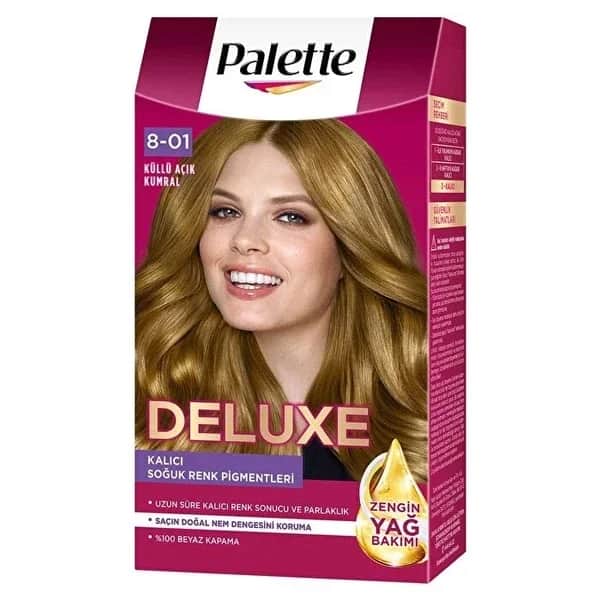 Palette صبغة شعر باليت ديلوكس أشقر رمادي فاتح رقم: 8-01 50 مل