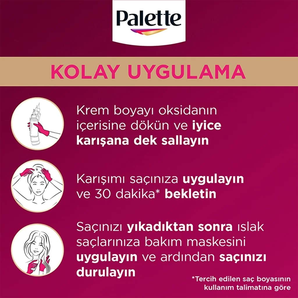 Palette صبغة شعر باليت ديلوكس 5-889 أحمر نبيذي