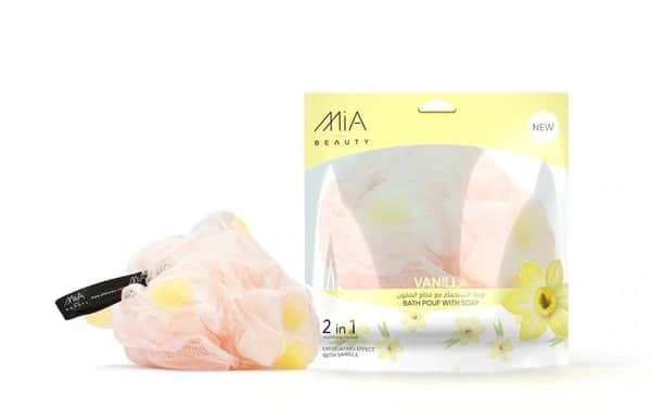 Mia Beauty ميا لوفة الاستحمام بقطع الصابون 120 جرام