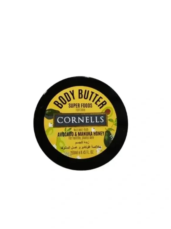 Cornells superfoods زبدة للجسم بخلاصة الافوكادو وعسل المانوكا ,من كورنيلز فودز 250مل