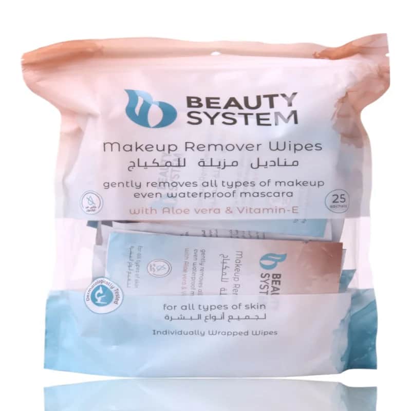 Beauty System مناديل مزيلة للمكياج 25 منديل من بيوتي سيستم