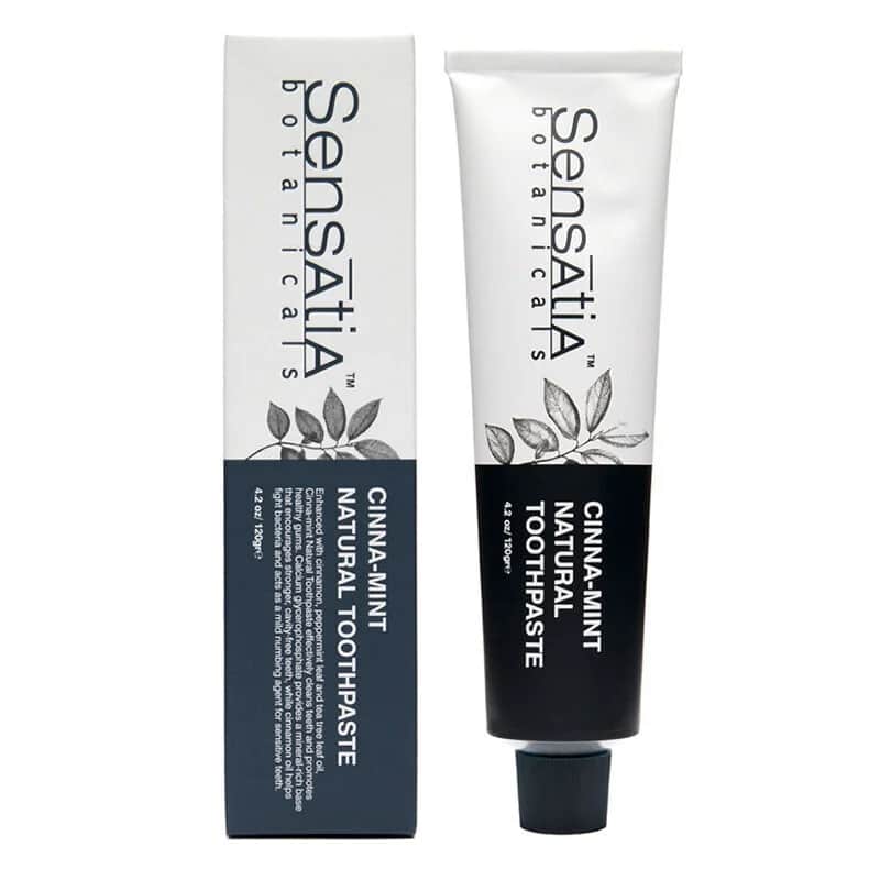Sensatia Botanicals معجون أسنان سينساتيا بوتانيكالز بالقرفة والنعناع 120 جرام