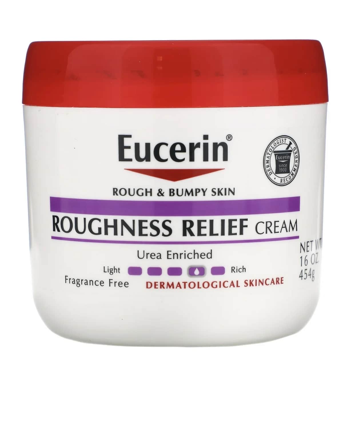 Eucerin Roughness Relief Cream, Fragrance-Free, 454 g