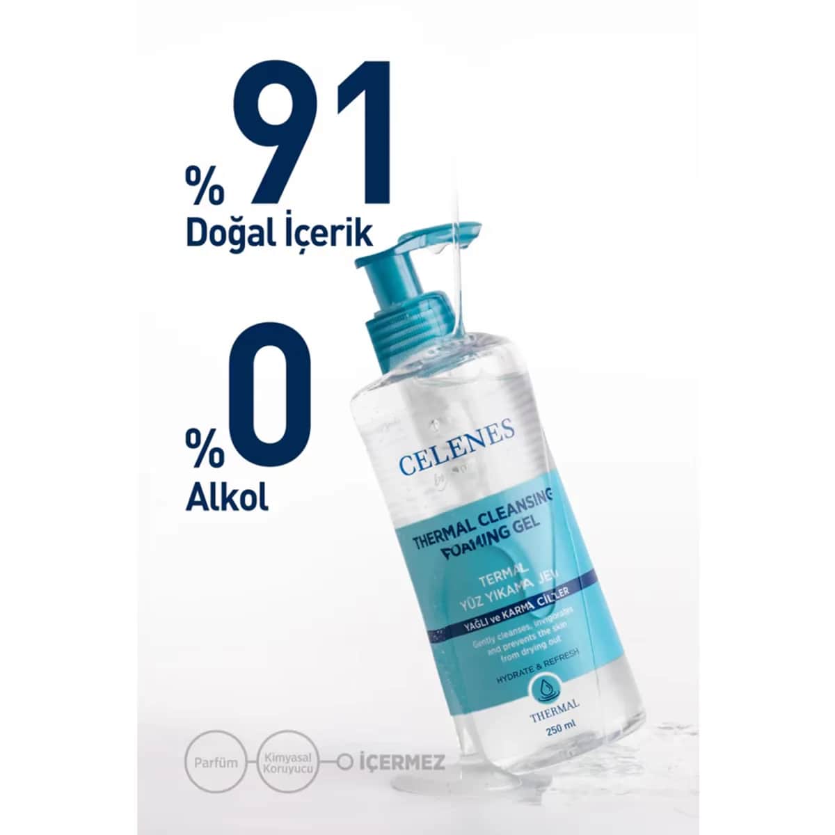 جل غسيل الوجه الحراري 250 مل للبشرة الدهنية والمختلطة من سيلينز Celenes