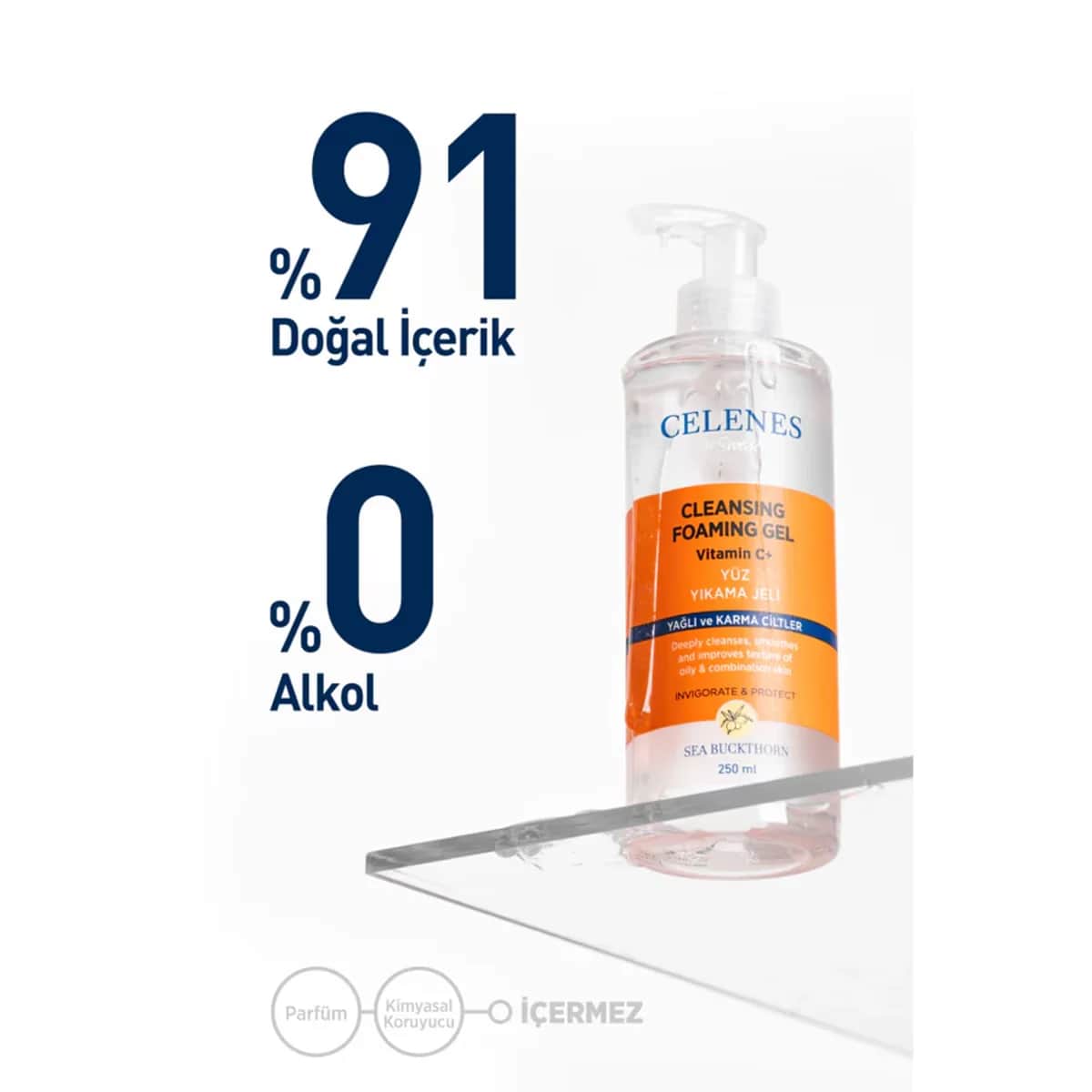 جل غسيل الوجه من سيلينز بزيت نبق البحر السويدي 250 مل Celenes