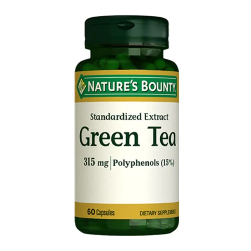 Nature's Bounty شاي نيتشرز باونتي الأخضر، ٣١٥ ملغ، مكمل غذائي، ٦٠ كبسولة