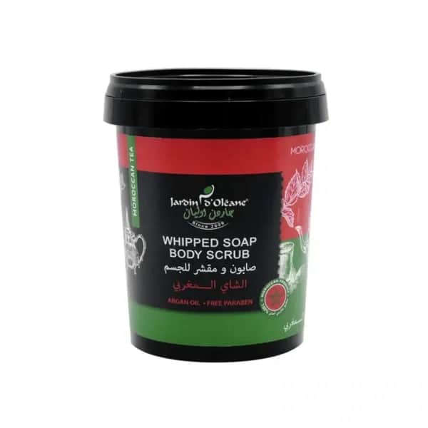 Jardin Oleane صابو ومقشر للجسم بالشاي المغربي من جاردن اوليان 500 جرام