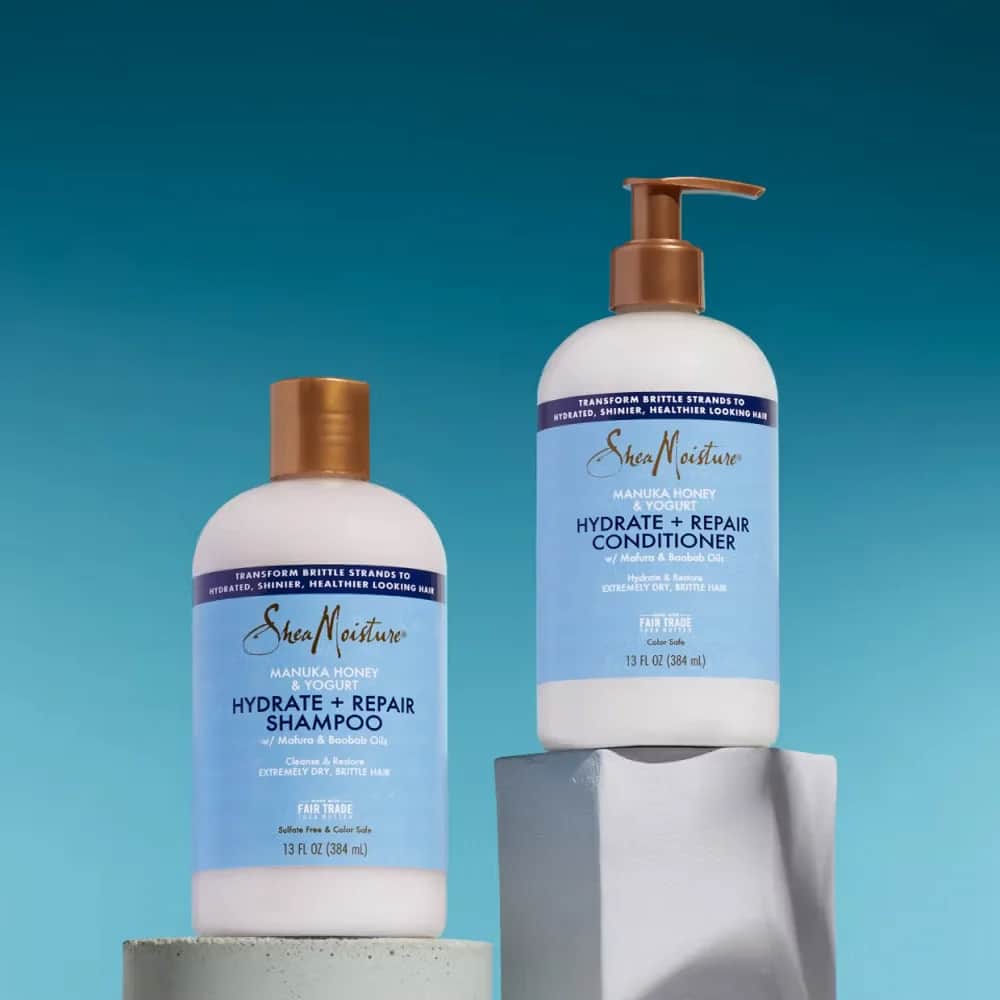 Shea Moisture بلسم مرطب ومعالج بعسل المانوكا والزبادي من شيا مويستشر 384 مل