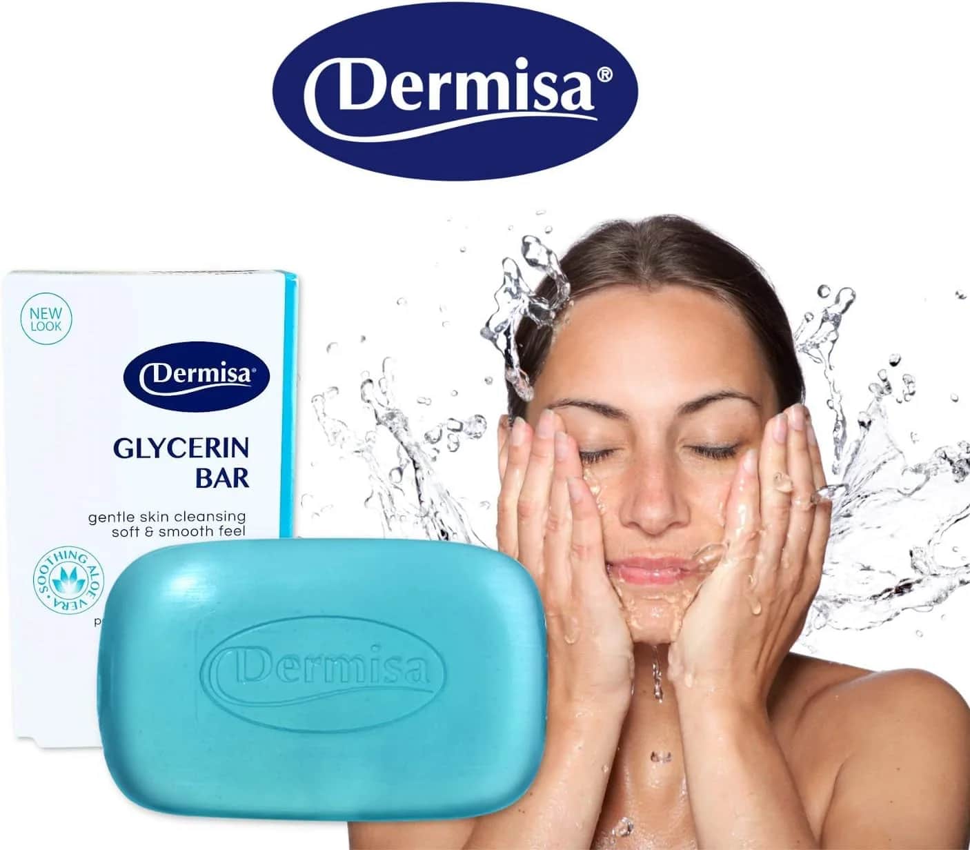 Dermisa صابون طبيعي للجمال بالجلسرين. منظف ومرطب من ديرميسا 85 جرام