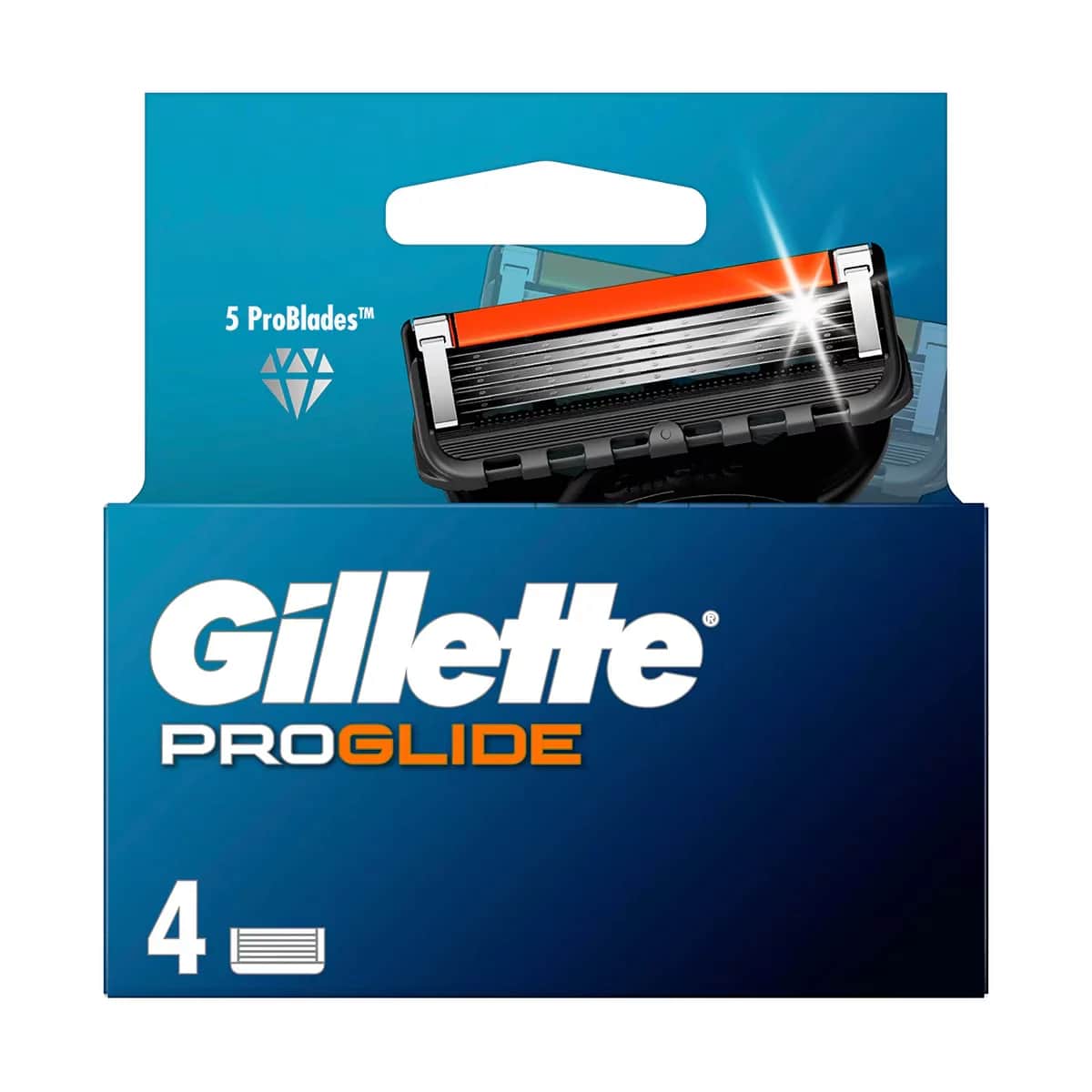 Gillette شفرة حلاقة جيليت فيوجن بروجلايد البديلة، 4 قطع