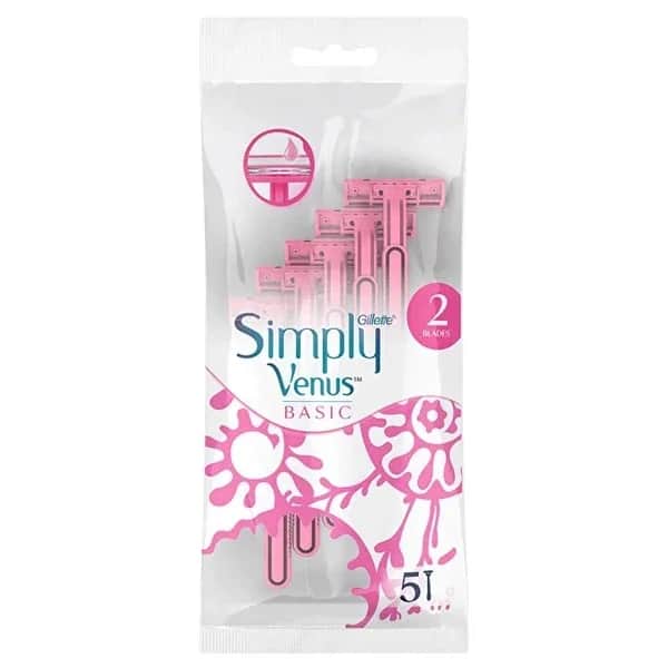 Gillette Venus Basic Razor Simply Disposable 5-pcs