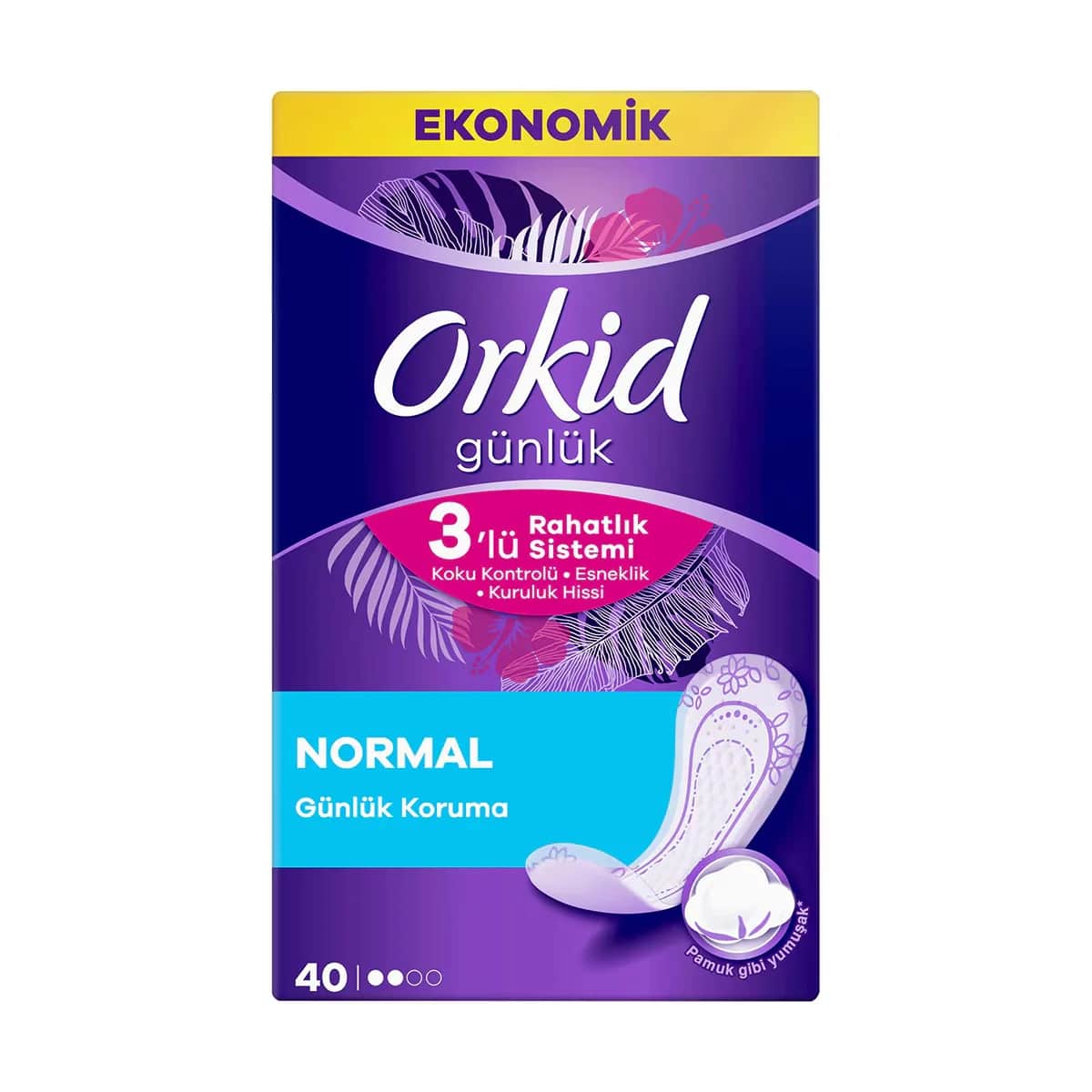 Orkid أوركيد فوط صحية يومية للحماية × 40 فوطة