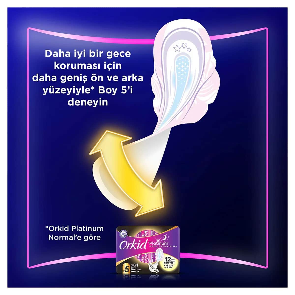 Orkid Platinum Normal (size 1) 14 pcs Sanitary Pads
