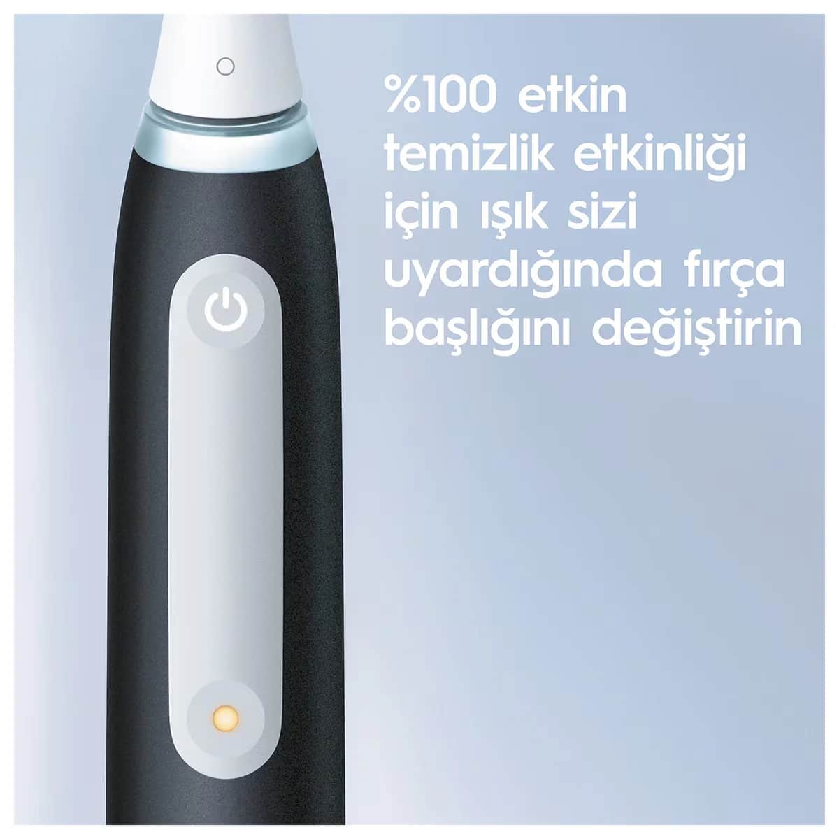 فرشاة أسنان قابلة لإعادة الشحن 2 قطعة باللونين الأسود والأزرق من أورال-بي Oral-B