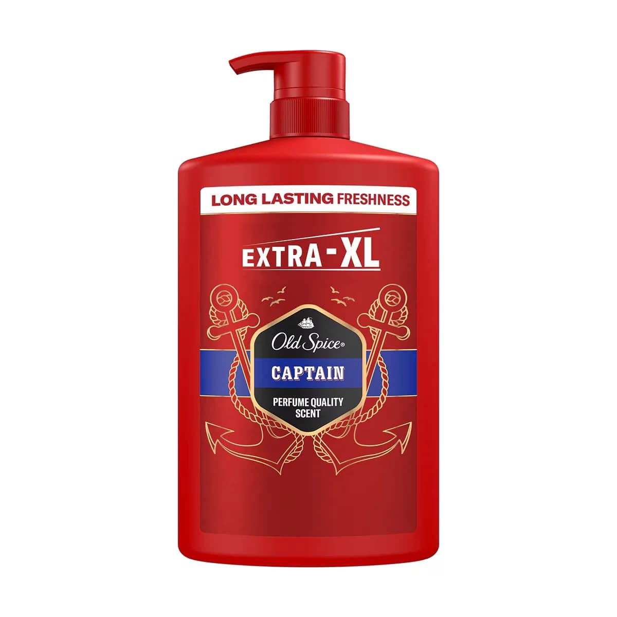 Old Spice جل الاستحمام والشامبو كابتن للرجال من أولد سبايس، 1000 مل، حجم كبير جدًا