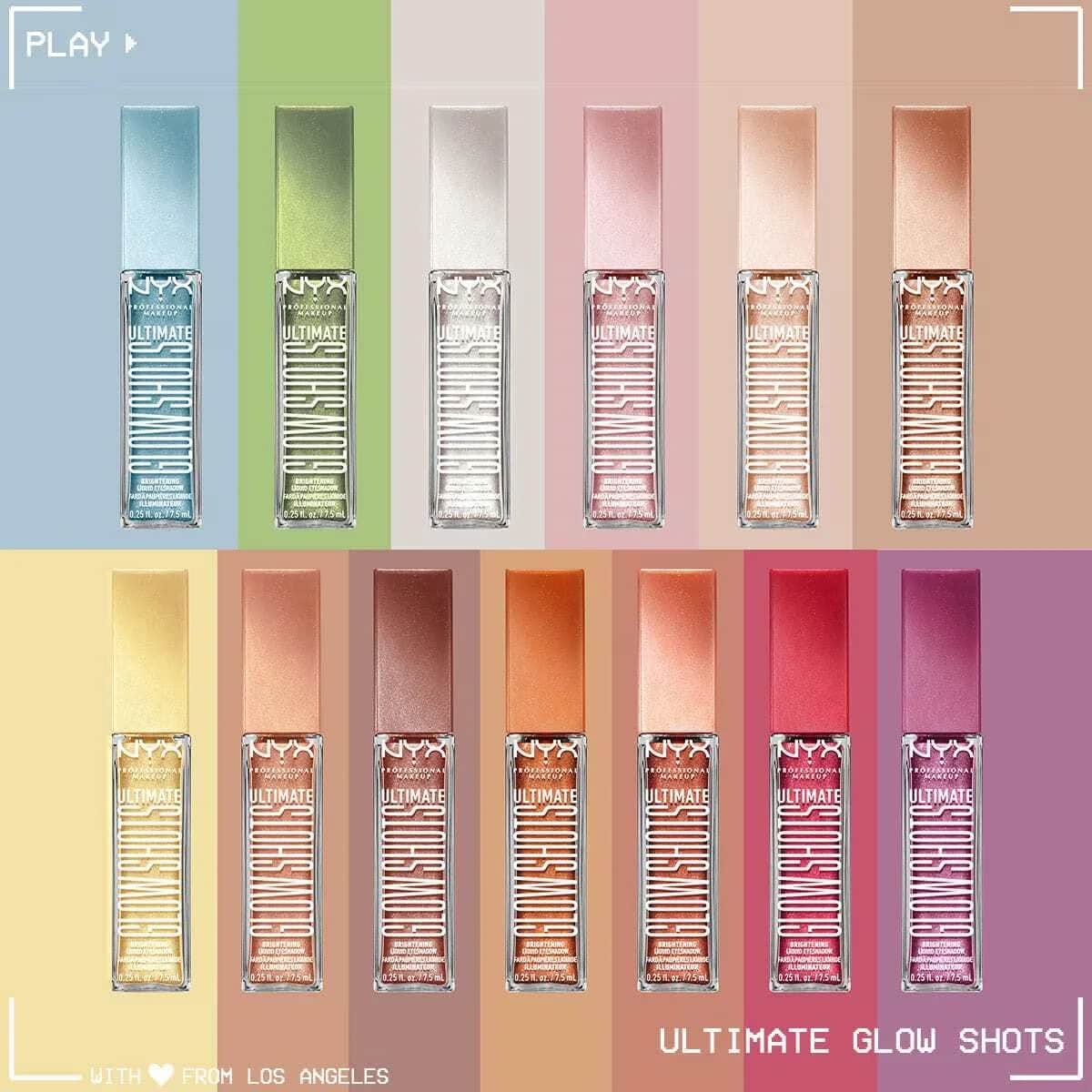 ظلال عيون سائلة لامعة 04 جريب فروت جلو من نيكس NYX