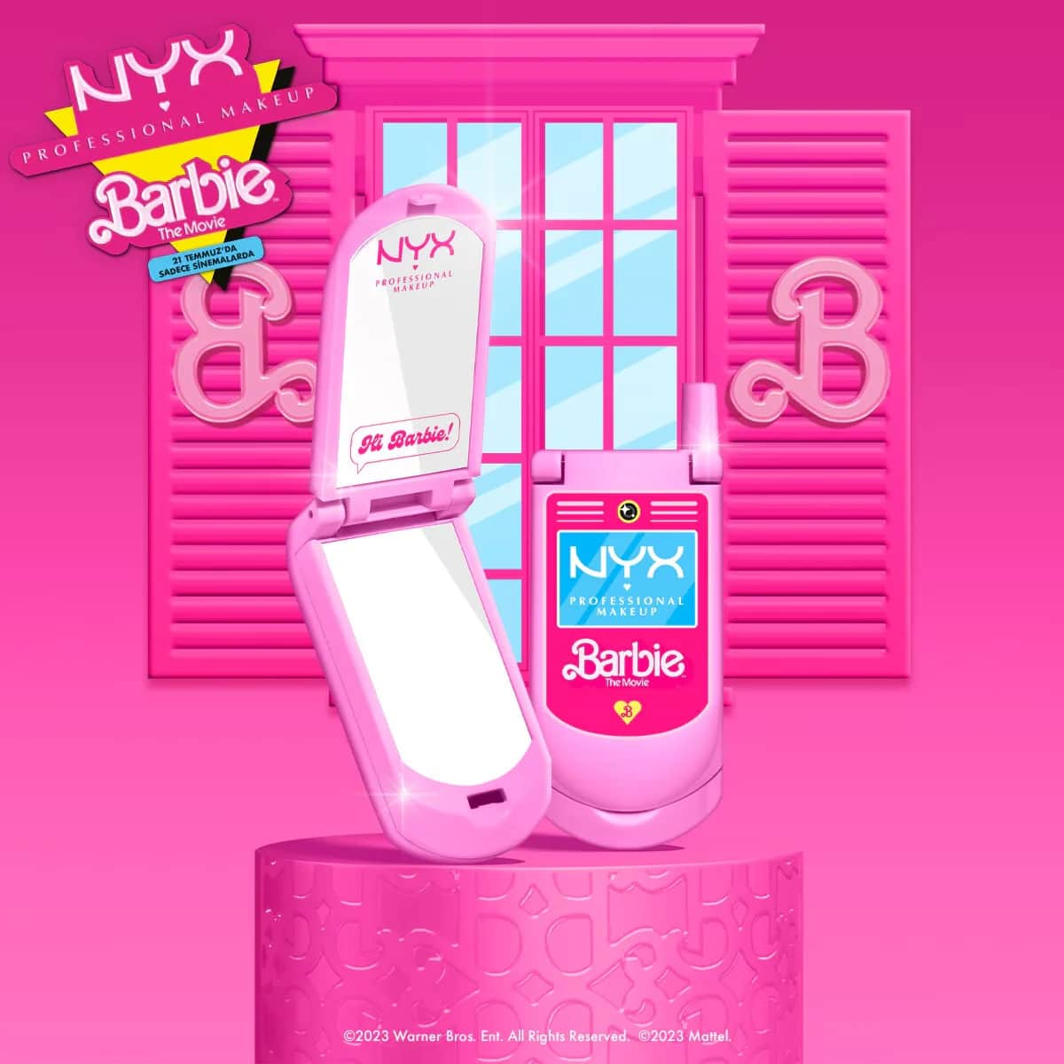 NYX مرآة مكياج باربي من نيكس بروفيشنال ميك أب