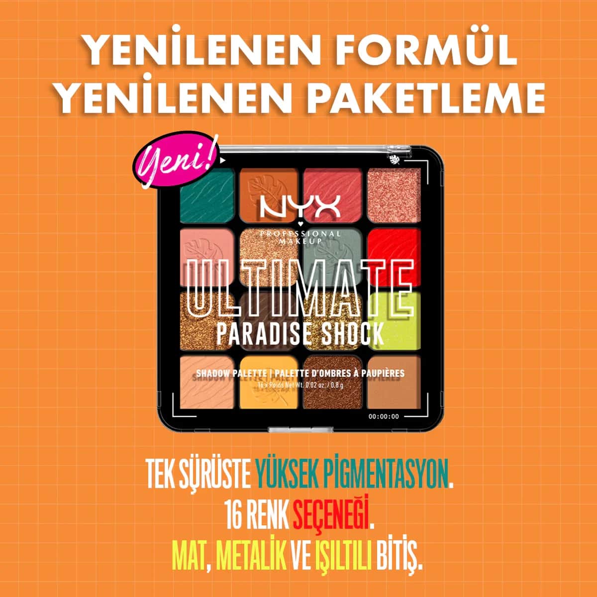 لوحة ظلال العيون باراديس شوق من نيكس NYX