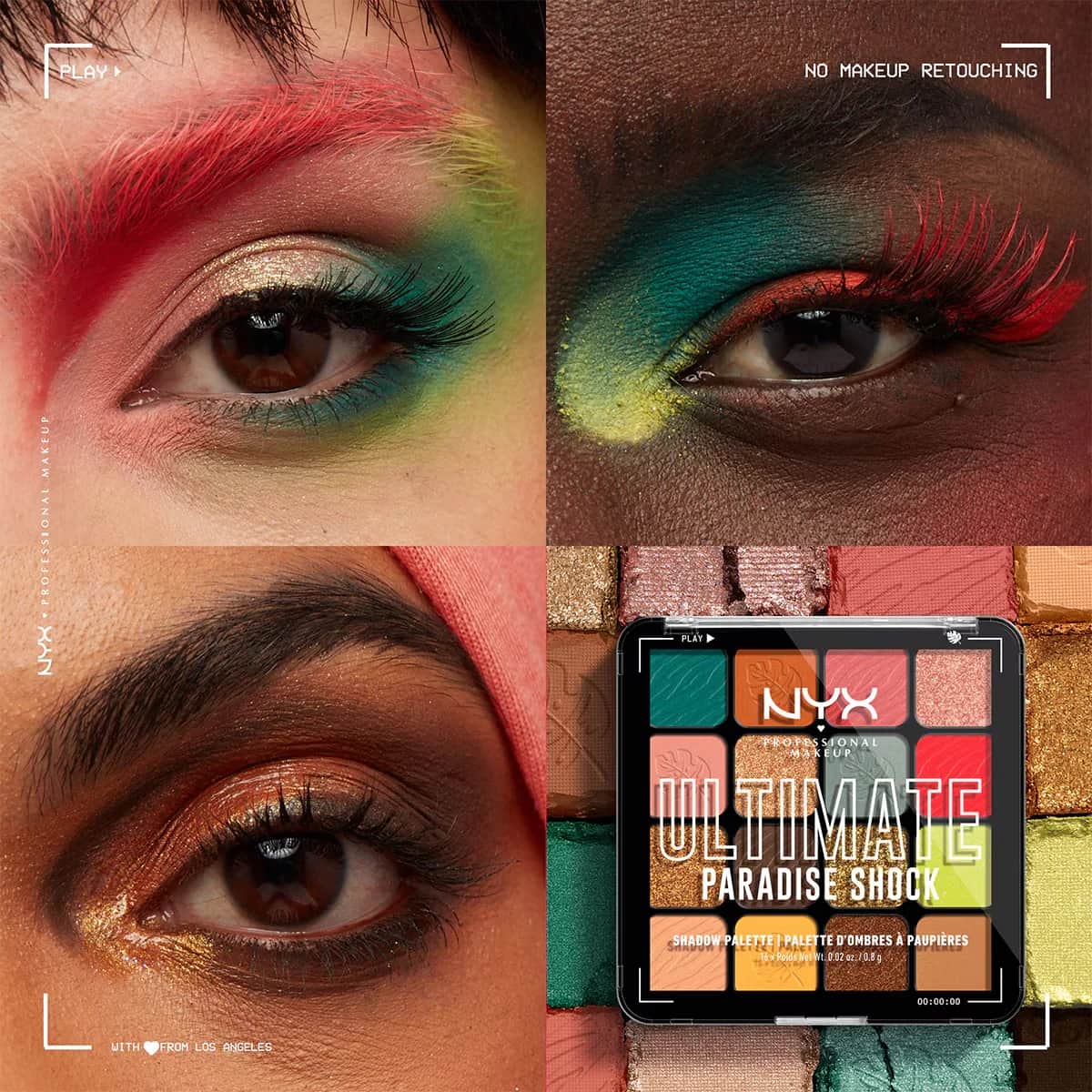 لوحة ظلال العيون باراديس شوق من نيكس NYX