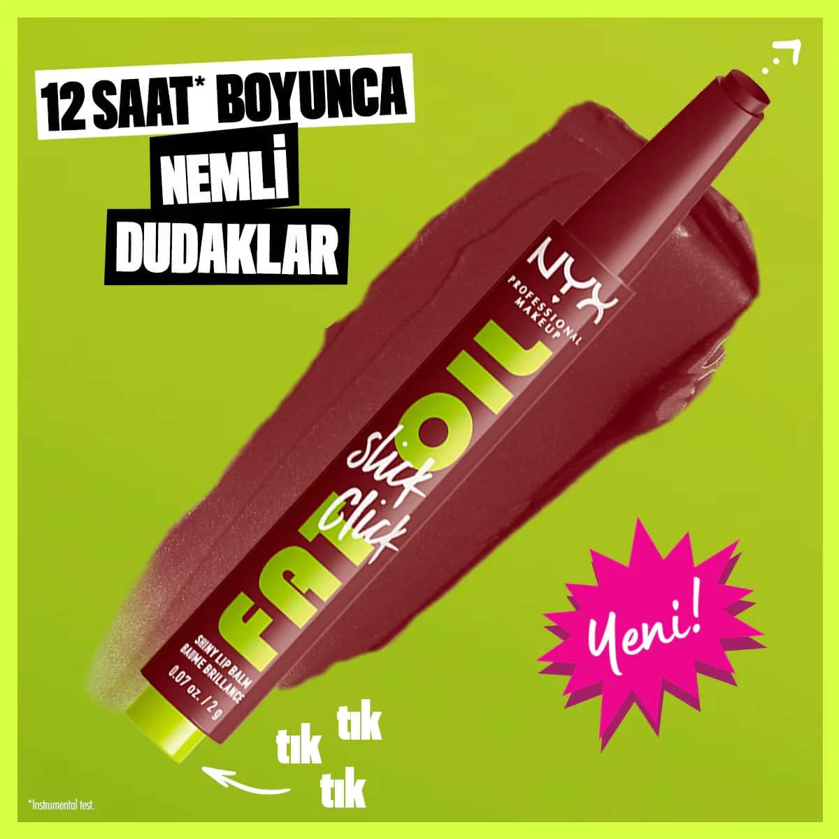 NYX مرطب الشفاه فات أويل سليك كليك شاين من نييكس بروفيشنال ميك أب، رقم 11 في أ مود