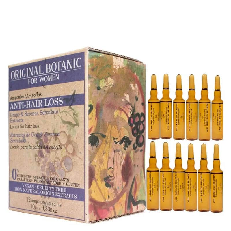 Original Botanic أمبولات نباتية أصلية مضادة لتساقط الشعر للنساء 12 × 10 مل
