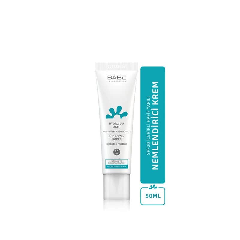 Babe Hydro Light Texture 24 Hour Moisturizing Cream Spf20+ 50 ml