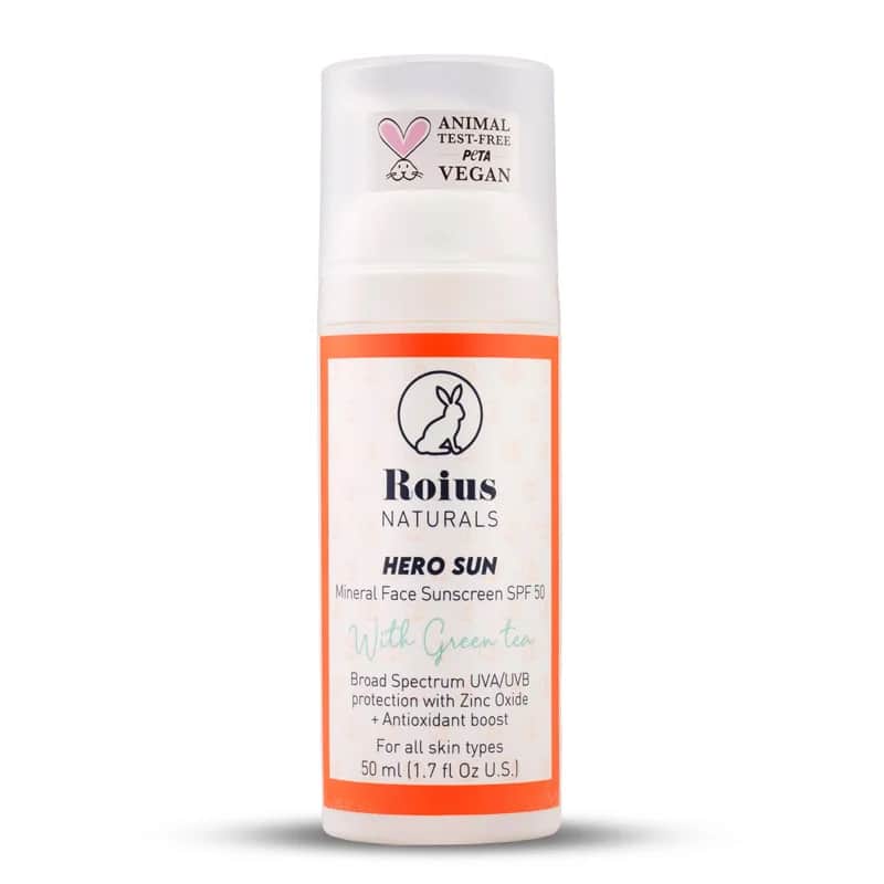 Roius Naturals Hero Sun Mineral Spf50+ Face Sunscreen 50 ml