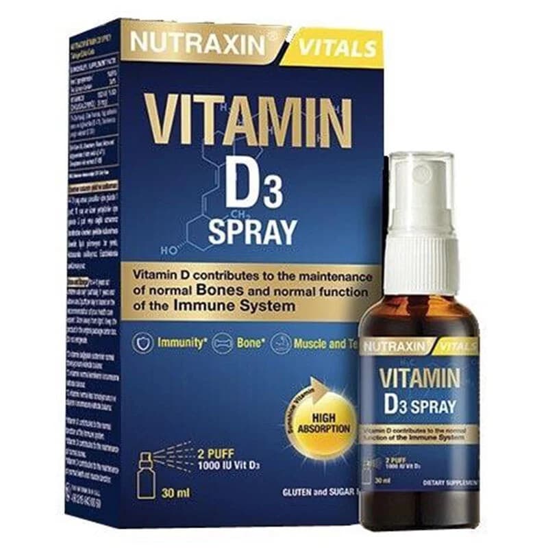 Nutraxin بخاخ فيتامين نيوتراكسين د3 مكمل غذائي 30 مل
