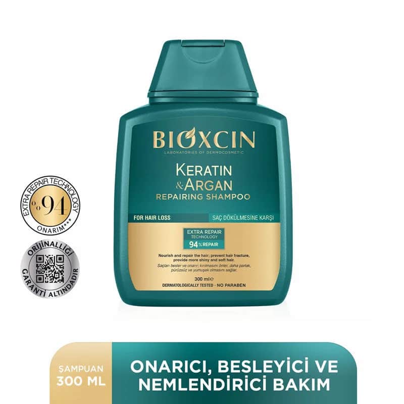 شامبو بيوكسين لإصلاح الكيراتين والأركان 2 × 300 مل Bioxcin