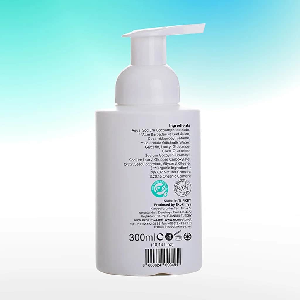 Ecowell شامبو إيكويل الرغوي للأطفال حديثي الولادة 300 مل