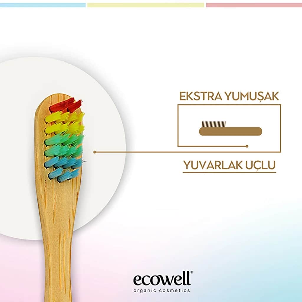 Ecowell فرشاة أسنان إيكوويل بامبو للأطفال