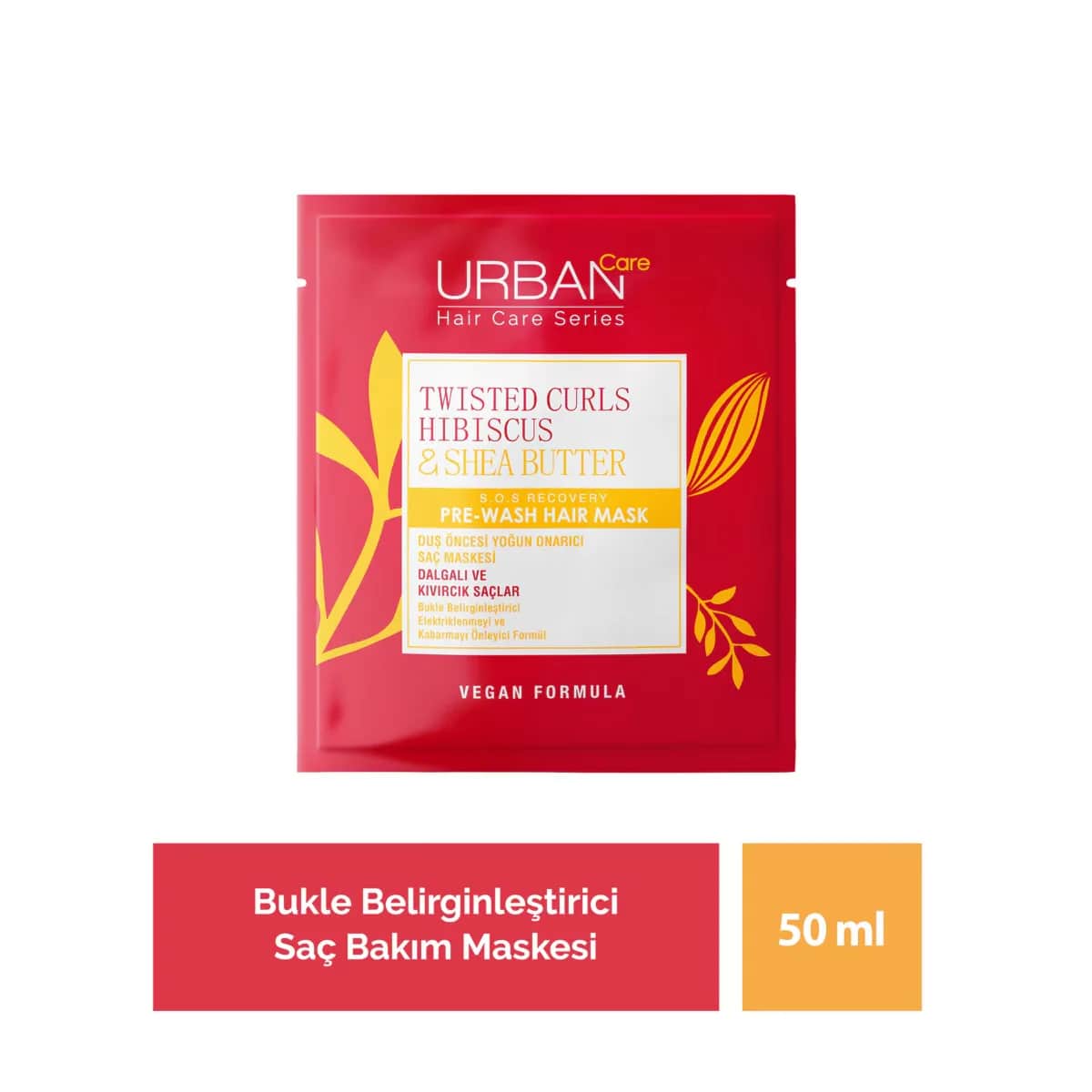 Urban Care مجموعة أقنعة العناية بالشعر من أوربان كير 4 قطع (4 × 50 مل)