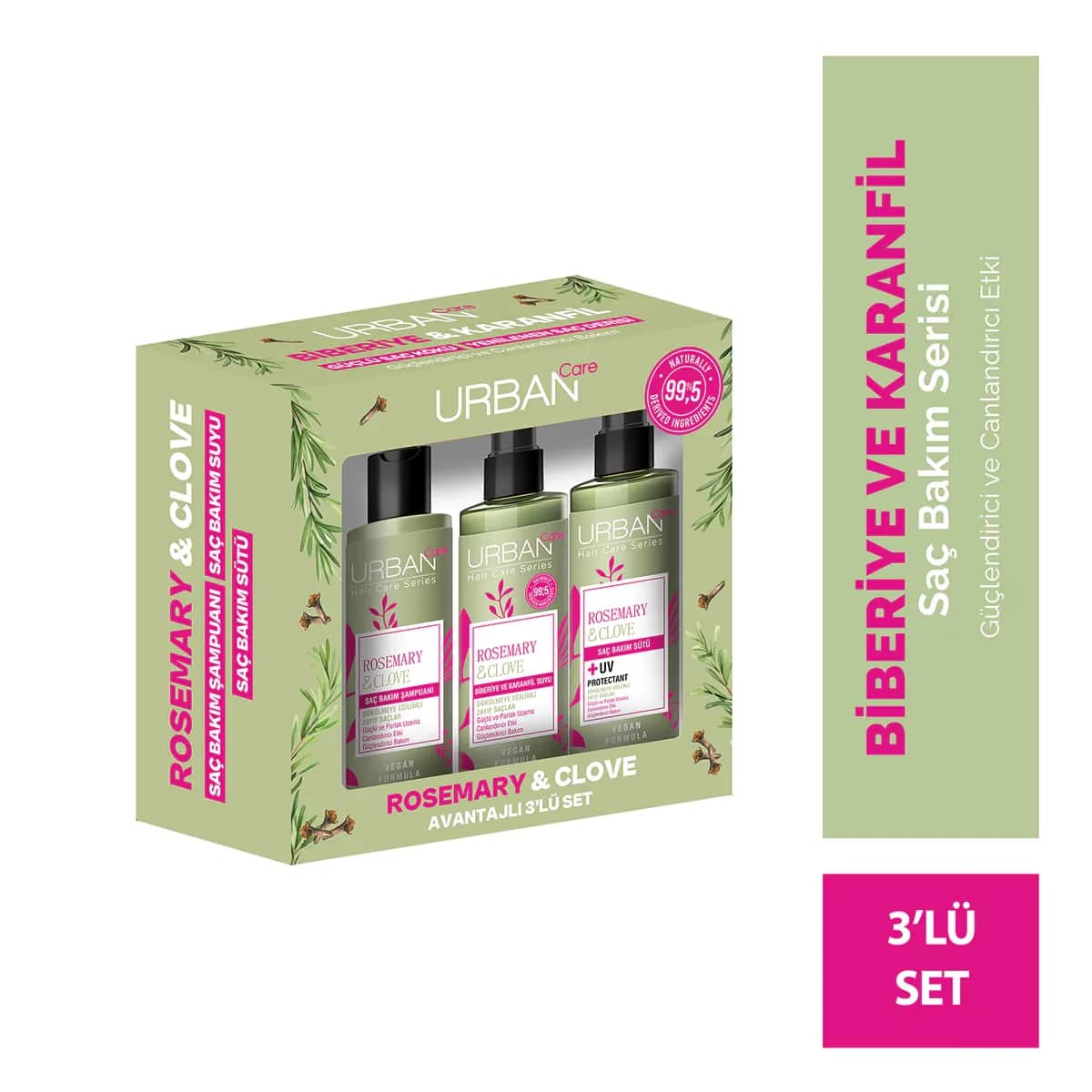 Urban Care Rosemary Clove Hair Care Set 250 ml