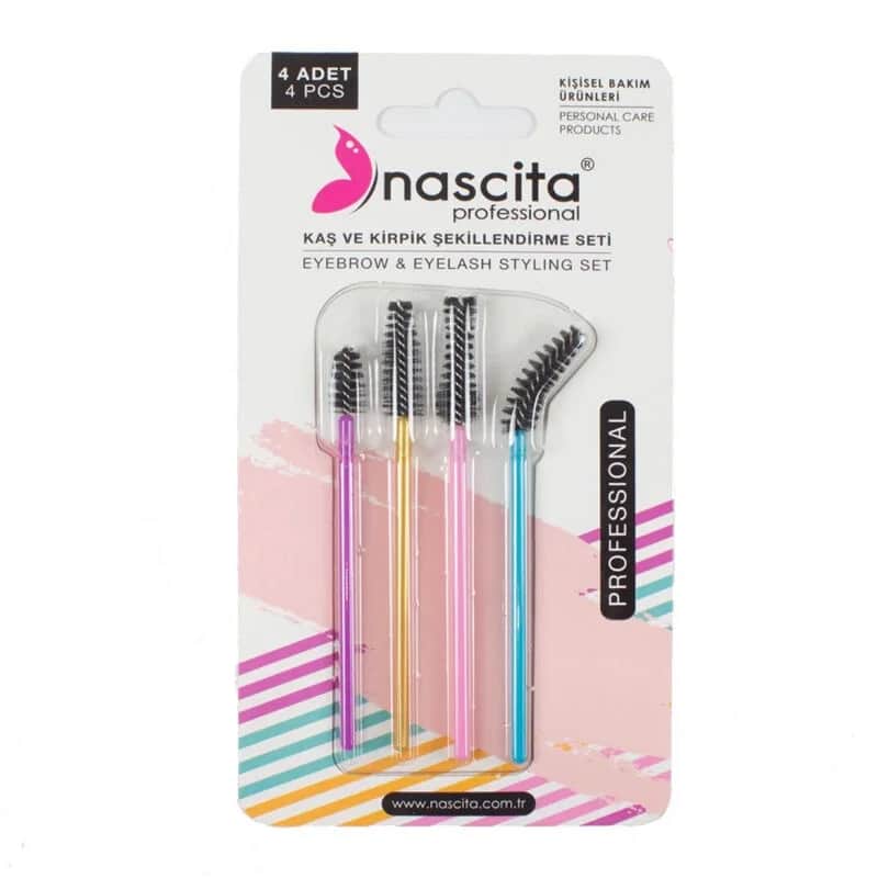 Nascita مجموعة تشكيل الحواجب والرموش من ناسيتا، مكونة من 4 قطع