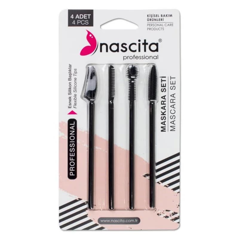 Nascita مجموعة ماسكارا ناسيتا بتصميم السيليكون، 4 قطع 17 قطعة