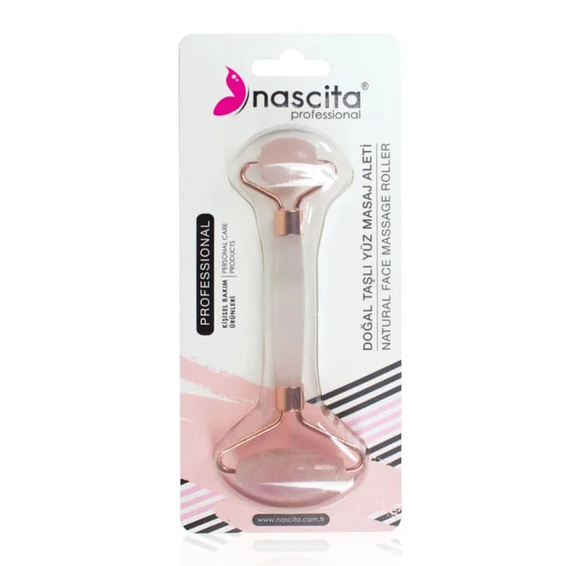 Nascita جهاز تدليك الوجه من الحجر الطبيعي ناسيتا، وردي