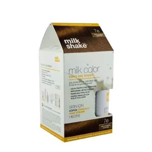 Milk Shake صبغة شعر دائمة بلون الحليب ميلك شيك 7 إي أشقر متوسط غريب هدية رغوية