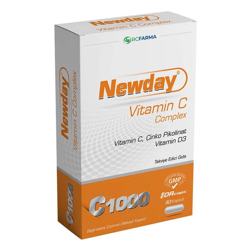 Newvit نيوفيت نيوداي فيتامين سي كومبلكس 30 كبسولة