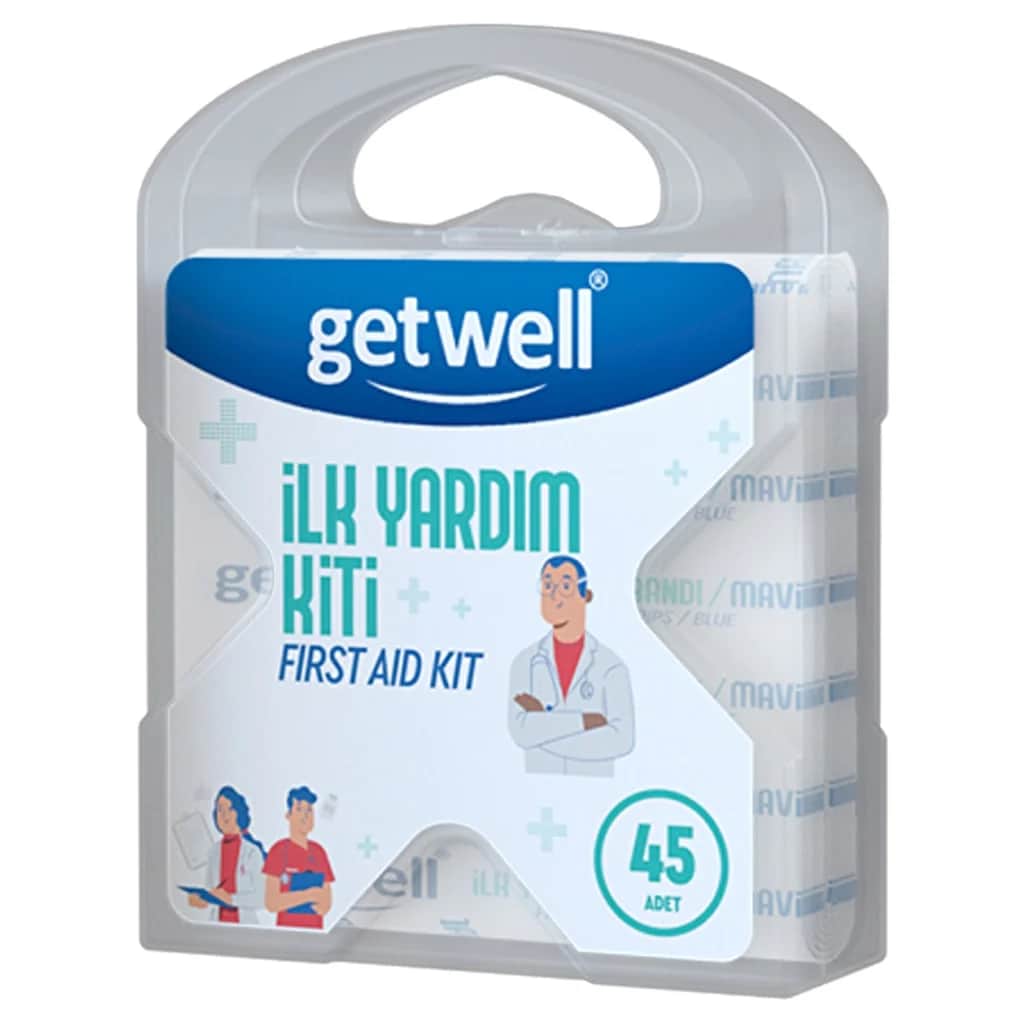عدة الإسعافات الأولية 45 قطعة من جيت وِل Getwell