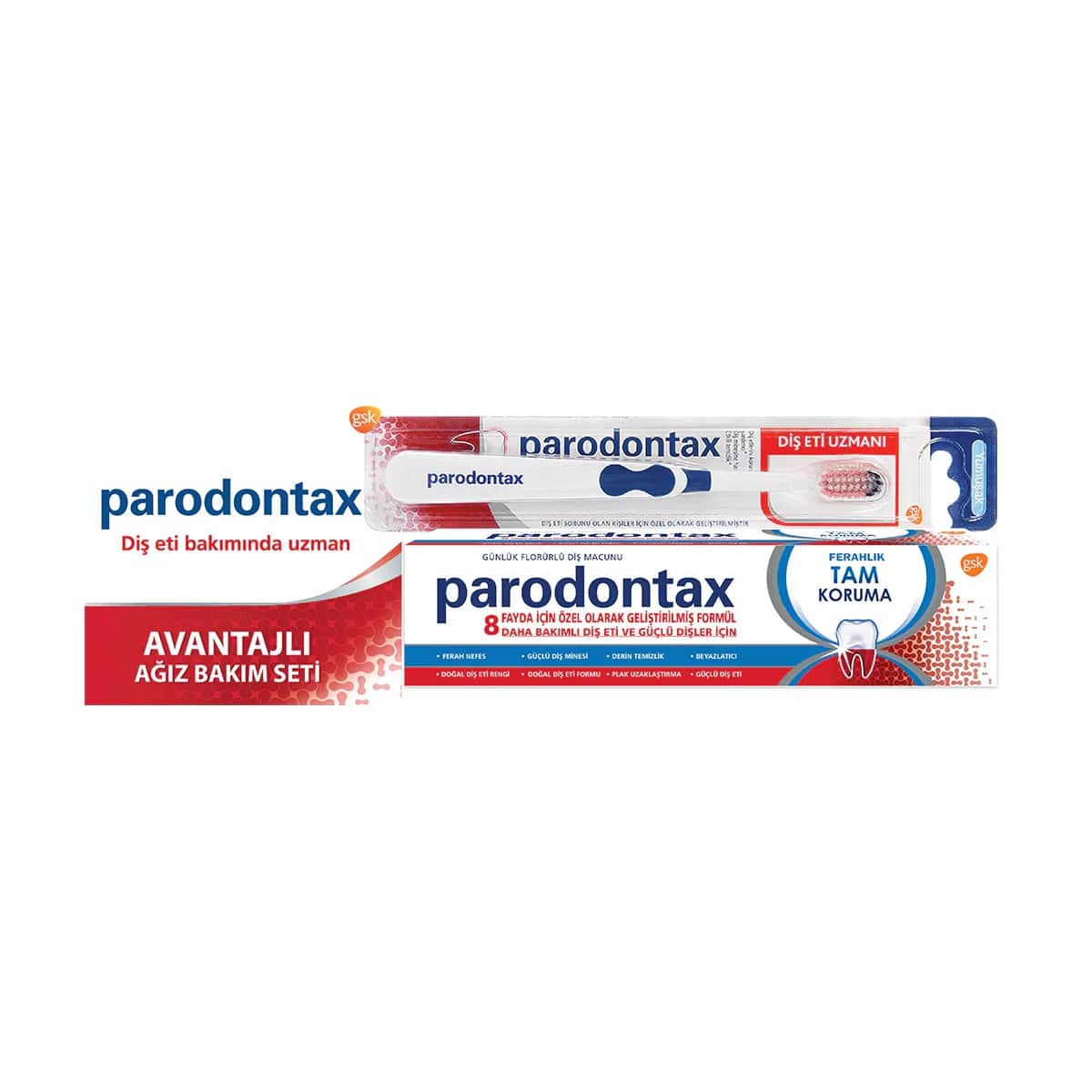 Parodontax معجون أسنان بارودونتاكس للحماية الكاملة 50 مل + فرشاة أسنان